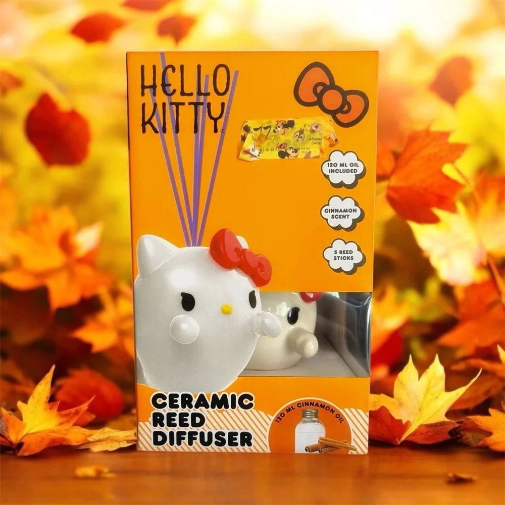 Hello Kitty Halloween Ceramic Reed Diffuser Ghost White NWT